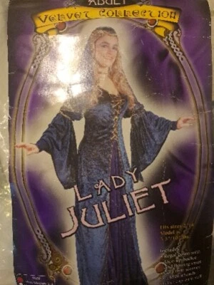 Divertido Mundo Dama Julieta Princesa Colección Terciopelo Adulto Verde y Púrpura S/M 2-8 Foto 1 de 4