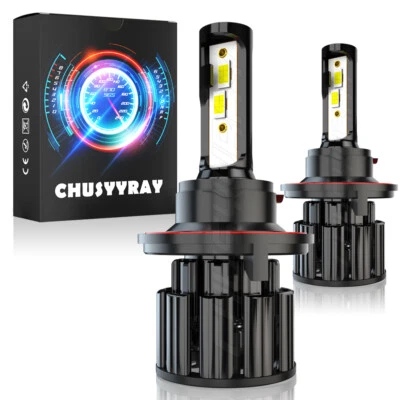 LED 适用于日产 NV2500 2012 - 2020 车头灯套件 H13 9008 白色灯泡 高/低光束 — 第 1/4 张图片