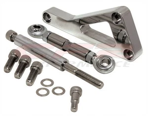 Juego de soportes alternadores de aluminio pulido para Chevy bloque pequeño con WP largo - Imagen 1 de 2