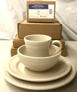 Longaberger American Home Keramik 4 Stück Gedeck-USA-Neu im Karton-VERSAND KOSTENLOS! - Bild 1 von 6