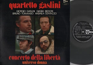 LP QUARTETTO GASLINI CONCERTO DELLA LIBERTA' BEDORI TOMMASO CENTAZZO BLUE TRANSL - Picture 1 of 2