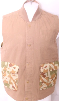 TRUKFIT Urban Hip Hop Canvas Button Camouflage Sleeveless Vest jacket Men's XL - Image 1 of 4
