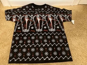Camisa Jack Skellington Pesadilla antes de Navidad - ¡¡Nueva!! Disney Adulto Negro - Imagen 1 de 6