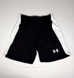 Under Armour Loose Heatgear Shorts Adult MD Black Drawstring Mens - Picture 1 of 10