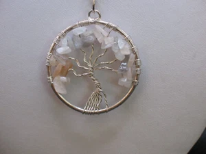 Silver-Toned Tree of Life Pendant with New Sterling Silver 22" Chain - Picture 1 of 5