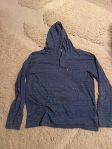 Walker Street Refinery geknöpfter blauer Hoodie Freizeitpullover Größe Medium/Large - Bild 1 von 4