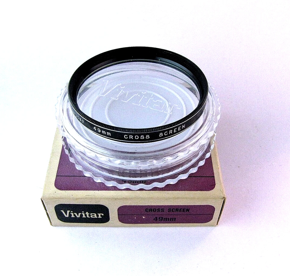 Vintage Vivitar Photo Filter 49mm Cross Screen Circular - NEW - Image 1 of 2