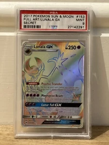 Lunala GX 153/149 Rainbow Secret Rare PSA 10 Sun & Moon Pokemon Card - Picture 1 of 1