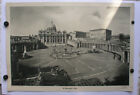 schönes Wandbild St.Petersplatz in Rom Petersdom Vatikanstadt 92x64 ~1950 Papst