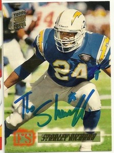 1995 Topps Club STANLEY RICHARD Signed Card Lambeau Field CHARGERS longhorns