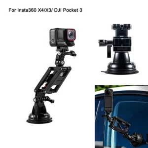 Car Window Suction Cup Camera Mount Z-Axis Shock Absorber Kit For Insta360 X4/X3 - Picture 1 of 21