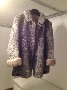 Persianerjacke der Firma CHRISTEN grau mit Nerz Gr. 42/M - Bild 1 von 2