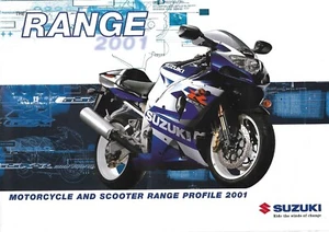 Motorcycle Brochure - Suzuki - Foldout Product Line Chart - 2001 (DC891) - Picture 1 of 1