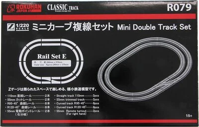 Rokuhan Z Gauge R079 Mini Curve Double Track Set From Japan - Image 1 of 2
