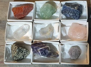 Kristallsammlung natürliche rohe Welt Kristalle Mineralien Chakra Heilung Set 2B - Bild 1 von 11