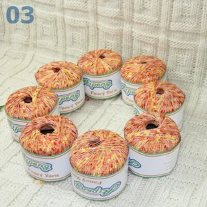 Sale New Lot of 8 Ballsx50g High-quality Nylon Ladder Track Knitting Yarn Orange - Picture 1 of 8