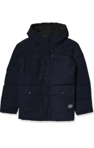 Chaqueta de parka acolchada grande y alta para hombre Levi's XL azul marino precio de venta sugerido por el fabricante $250 - Imagen 1 de 7