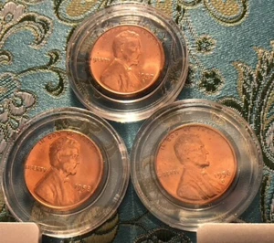 1956-D, 1957-D, 1958-D Lincoln Penny Choice BU schöne Münzen - Bild 1 von 7