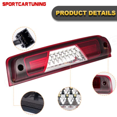 Fit For 2009-2018 Dodge Ram 1500 2500 3500 Red LED 3rd Brake Light Cargo Lamp Foto 1 de 4
