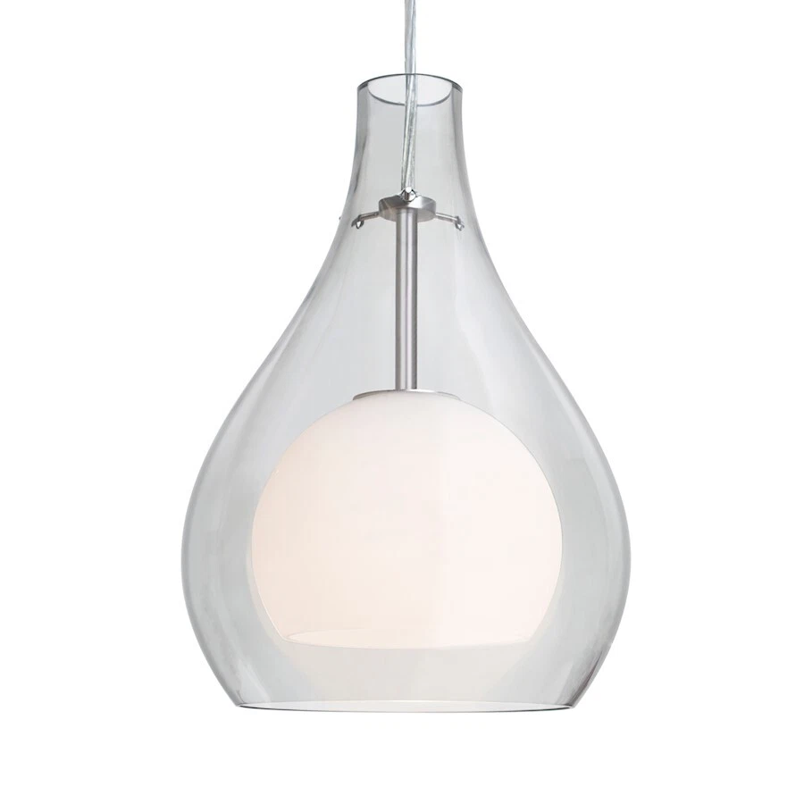 Besa Lighting Elle 11 1 Light LED Pendant, NickelClear - 1JT-ELLE11CL-LED-SN - Image 1 of 1