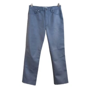 AGOLDE 90's Pinch Marlin Blue Classic Recycled Leather Straight Leg Pants 31 NWT - Picture 1 of 11
