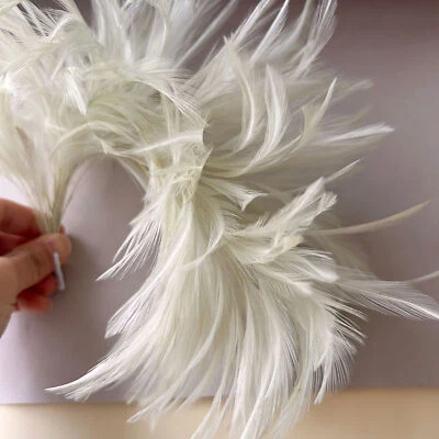 Fascinator Hats Feathers Millinery Flower Headwear Embellished for Party, Races - Image 1 of 4