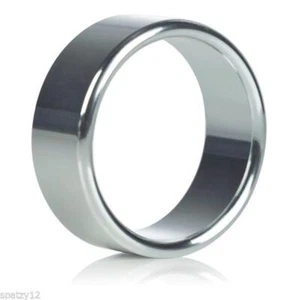 Anillo de pene de metal plateado de 40 mm potenciador de erección medio impotencia ayuda sexual - Imagen 1 de 1