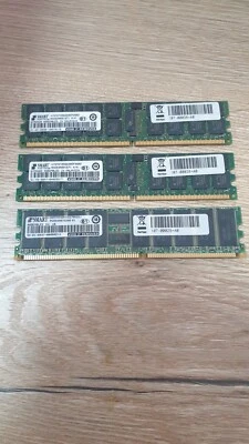 Lot of 3 NetApp 107-00038+A0 2GB PC2-5300 (DDR2-667) DIMM Server Memory 240 PIN - Image 1 of 4