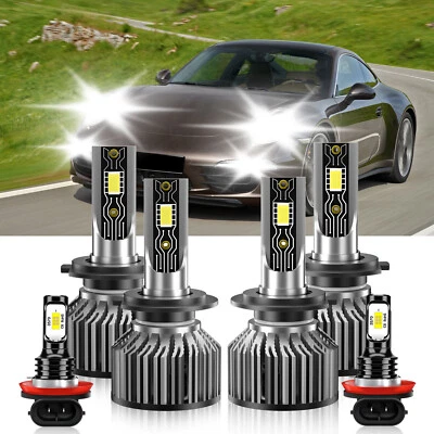Combo de faros LED de haz alto bajo + bombillas antiniebla para Porsche Cayenne 2003-2014 Foto 1 de 4