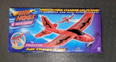 Vintage Air Hogs Plane Spin Master Eradicator Quick Charge OPEN BOX NEW - Image 1 of 4