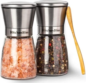 Professional Salt and Pepper Grinder Set – Premium Stainless Steel Salt an - Picture 1 of 5