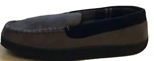 Men’s Dockers Sz L9.5-10.5 Slippers, Black, Micro-suede, Perfect Gift New in Box - Picture 1 of 8