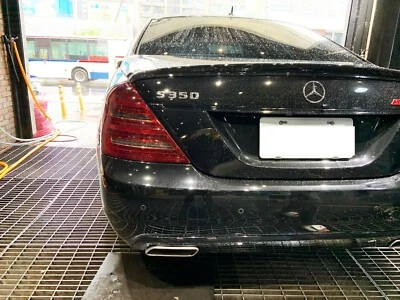 Alerón trasero negro brillante para Mercedes Benz W221 Clase S tipo A S550 S63 Foto 1 de 3