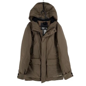 PVP €535 RAINS Mujer Marrón Alpino Acolchado Parka Chaqueta Abrigo Talla S - Imagen 1 de 12