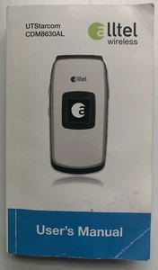 ALLTEL WIRELESS UTStarcom CDM8630AL FLIP PHONE USER'S MANUAL OWNER'S GUIDE BOOK - Picture 1 of 6
