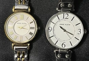 2 VINTAGE 1990s WOMENS LADIES ANNE KLEIN WATCHES WRISTWATCHES - Picture 1 of 10