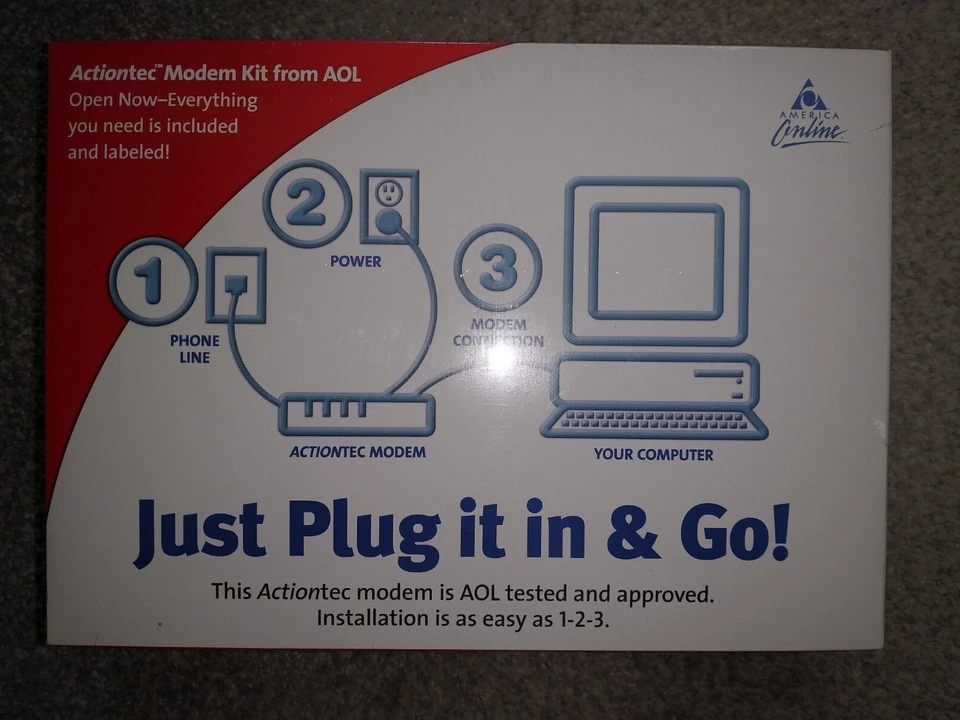 Actiontec Modem Kit from AOL - Image 1 of 4