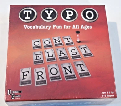 Typo Vocabulary Fun for All Ages - A Word Card Game by University Games - NEW - Image 1 of 4