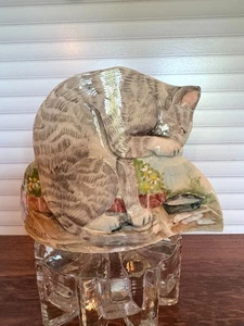 Vintage Alice Mumbauer Porzellan Katze Skulptur - Bethlehem, PA - geschwungene Hand-Pai - Bild 1 von 14