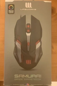 Lifeworks Samurai Optical Gaming Mouse Multi Color LW-BL-GM1000B New Sealed - Afbeelding 1 van 2