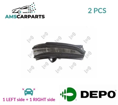 INDICATOR LIGHT BLINKER LAMP PAIR EXTERIOR MIRROR FRONT 017-64-862S LORO 2PCS - Image 1 of 4