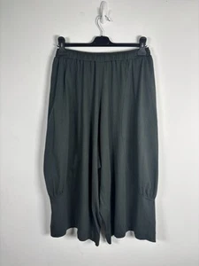 Mama B Trousers Small Lagenlook Drop Crotch Cropped Charcoal Grey Balloon - Picture 1 of 8