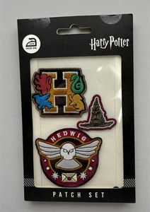 Harry Potter bestickt Patch Set Bioword Hedwig Hogwarts Wappen & Sortierhut - Bild 1 von 8