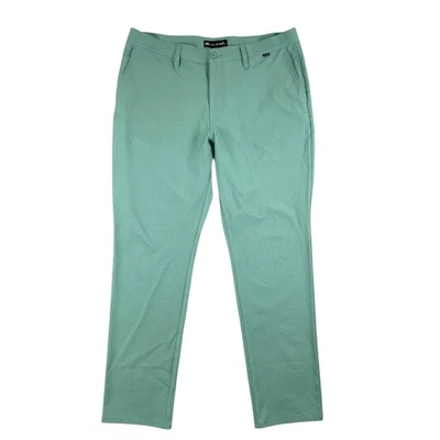 Travis Mathew Pants Mens 38 Green Slim Fit Stretch Golf Chino Casual Comfort - Image 1 of 4