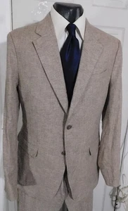 *NEU* BANANA REPUBLIC TAILLIERTER LEINENMISCHUNG GR 42 L TAUPE 2 KNOPF ANZUG - Bild 1 von 10