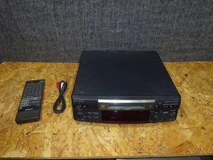 Sony MDS-S38 Black MiniDisc MD Deck Recorder Tested Working Japan - Picture 1 of 10