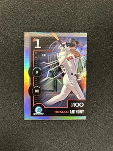 2025 Bowman Chrome Roman Anthony Scouts Top 100 Refractor #BTP-1 Boston Red Sox - Picture 1 of 2