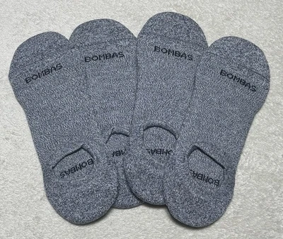 Bombas 4-Pack Unisex Grey No Show Socks Size Large NWOT - Image 1 of 4