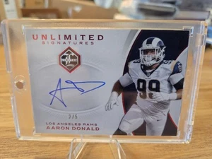 2018-19 Panini Limited Signatures Aaron Donald /5 - Picture 1 of 9