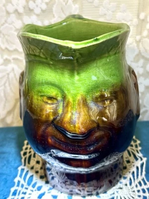 Bennington Pottery Redware 8 Inch Drip Glaze Majolica Toby Jug - Image 1 of 3